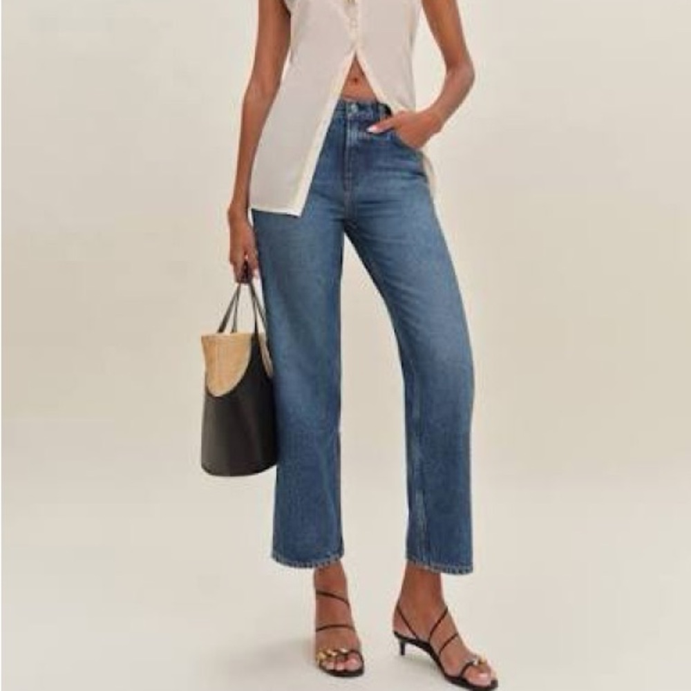 Reformation Arleth Mid Rise Cropped NWT